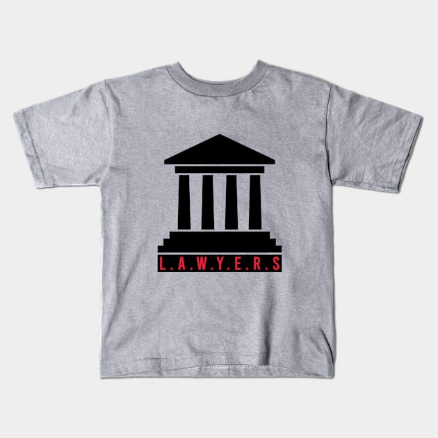 Court lawyers Kids T-Shirt by cypryanus